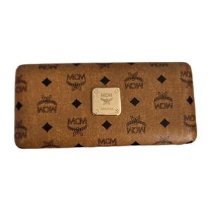 MCM Large Tan Hardshell Glasses Case Designer Case Vintage Preowned